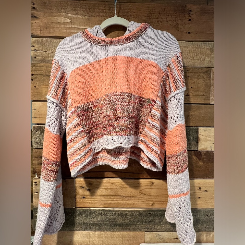 Mesh colorful pullover
